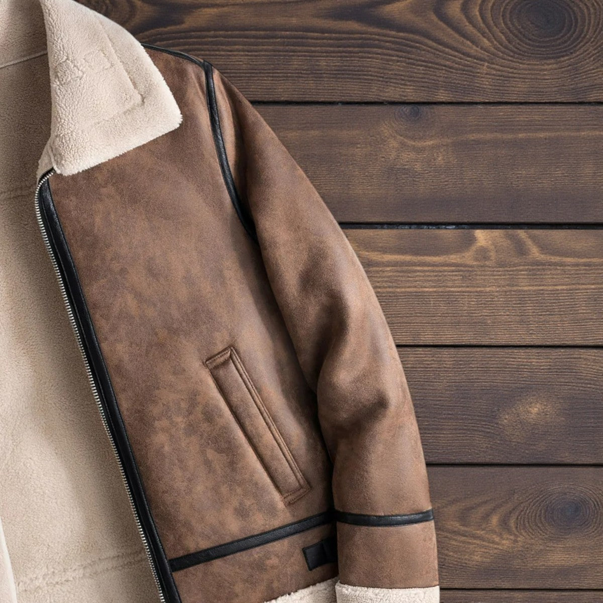Winter Faux Leather Coat | Men