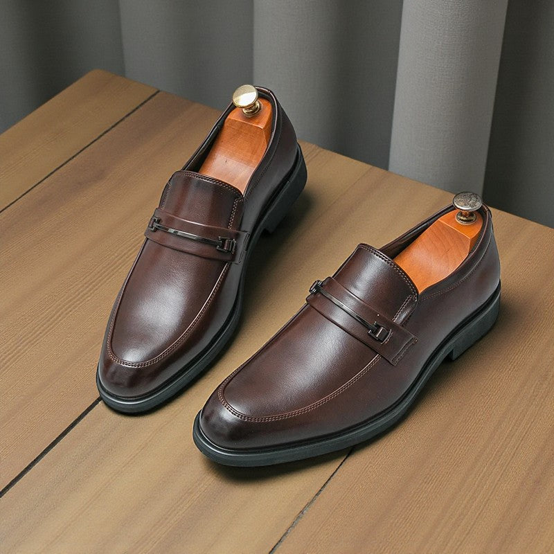 Classic Leather Slip-On Loafers