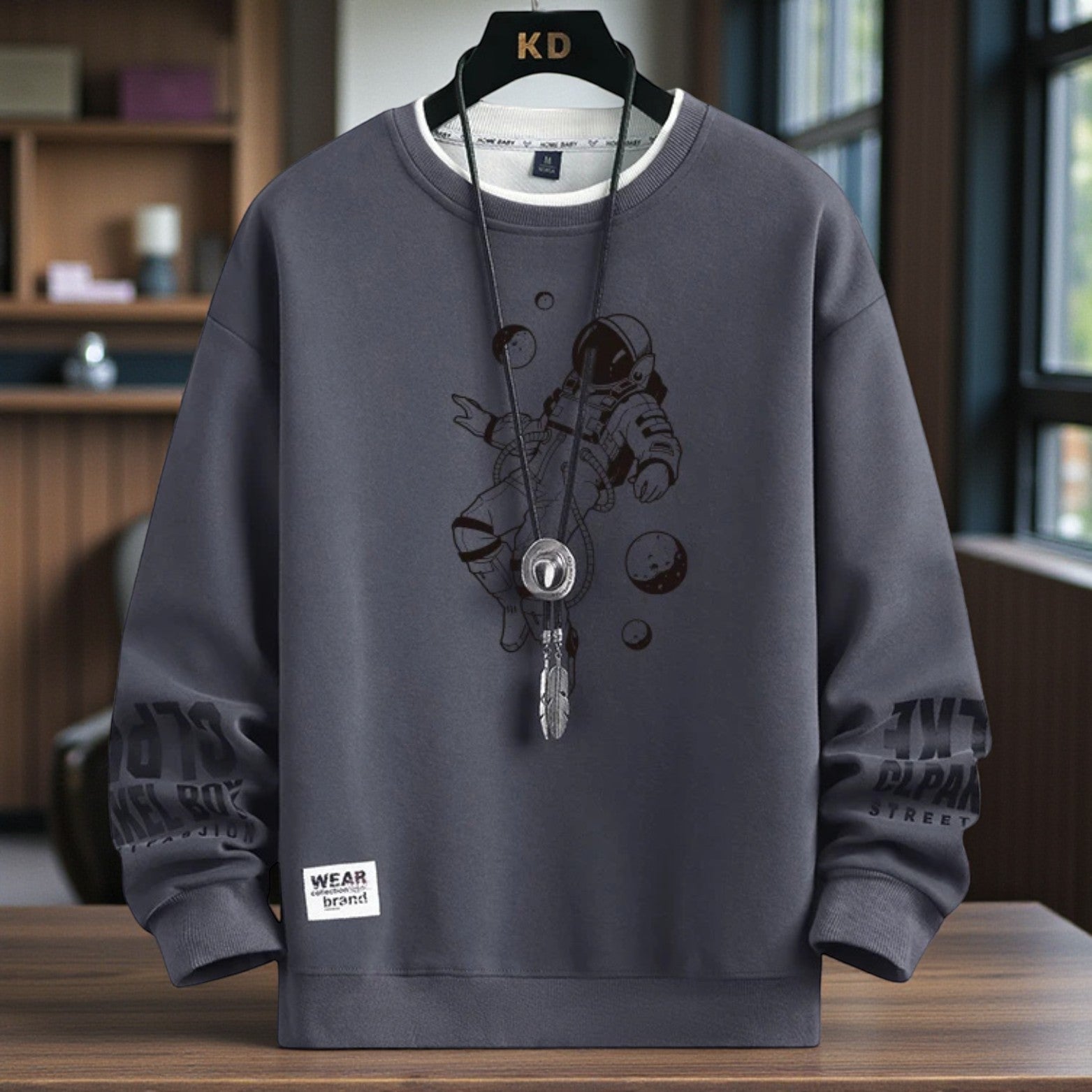 Moon Print Men’s Sweatshirt