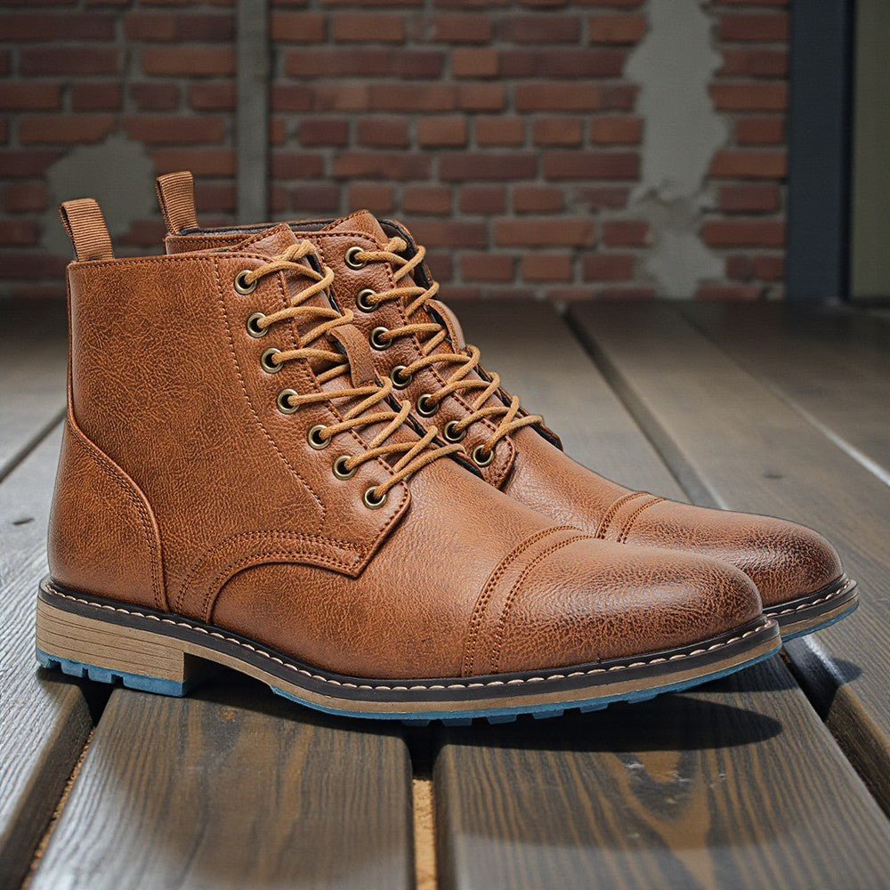 Stylish Leather Ankle Boots