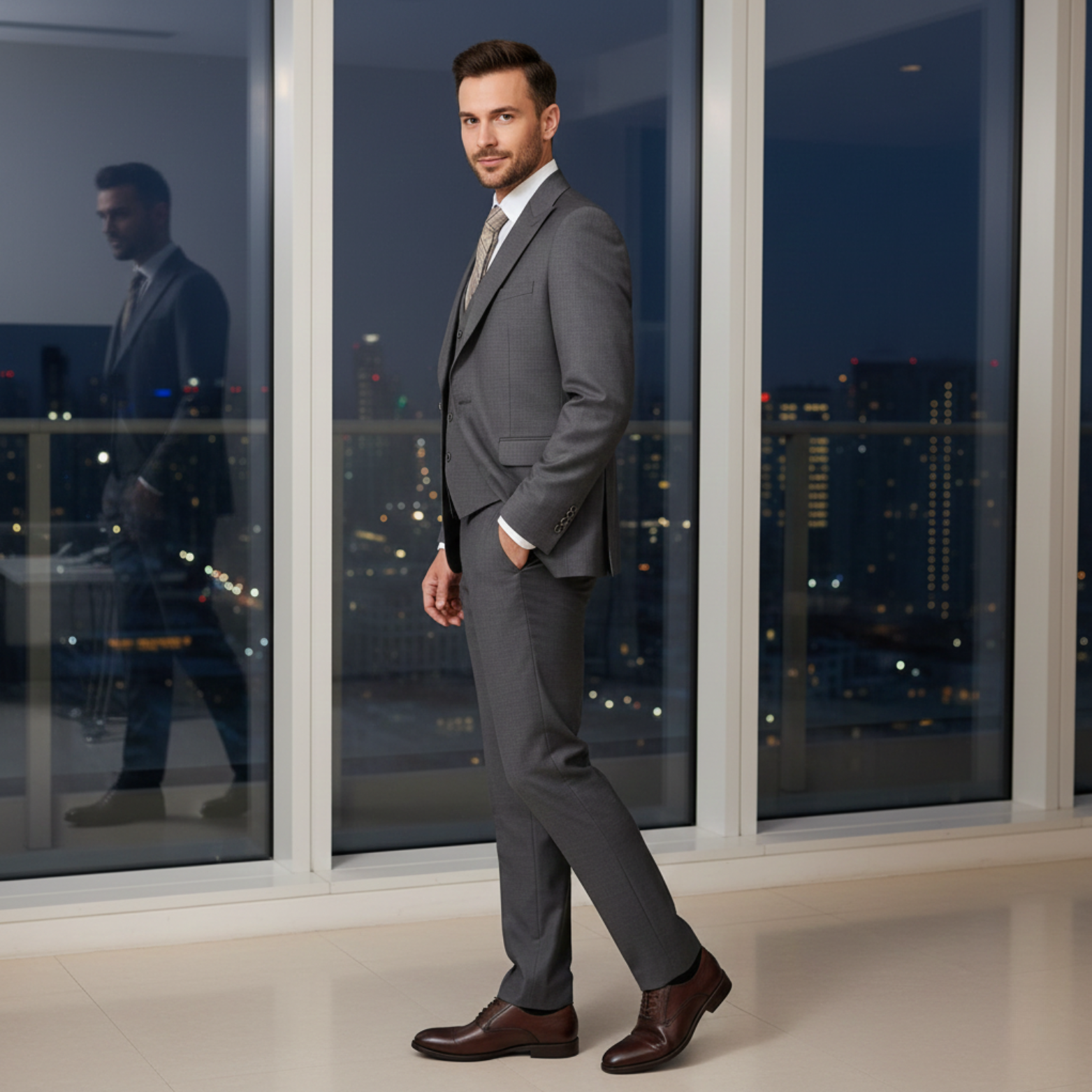 Slim Fit Men's Suit