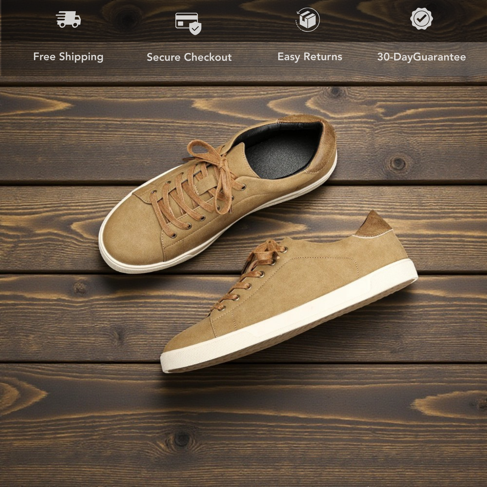 Men’s Leather Casual Sneakers