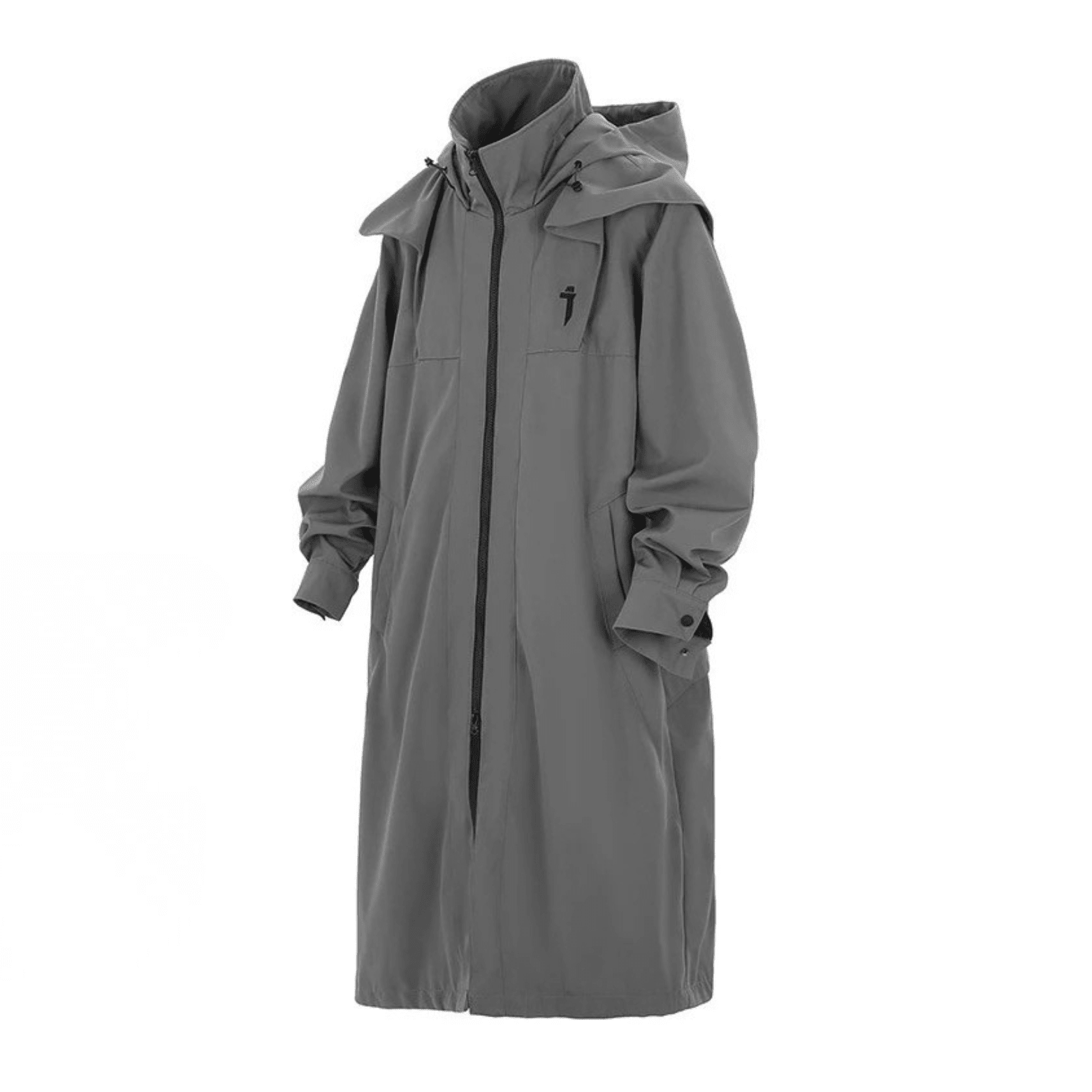 Men’s Tactical Techwear Trench Jacket – Punk Winter Coat - The Crew