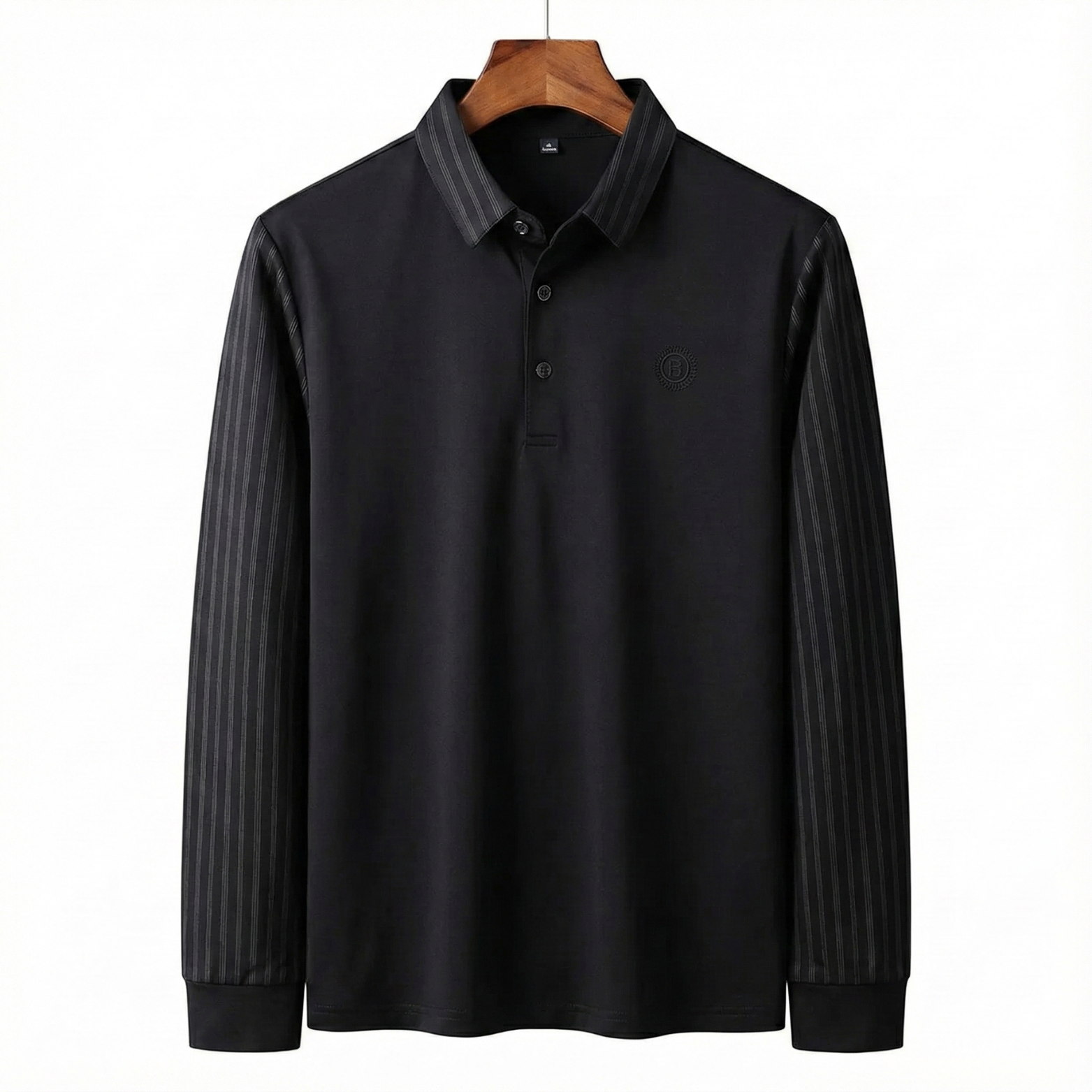 Slim Casual Striped Collar Tee