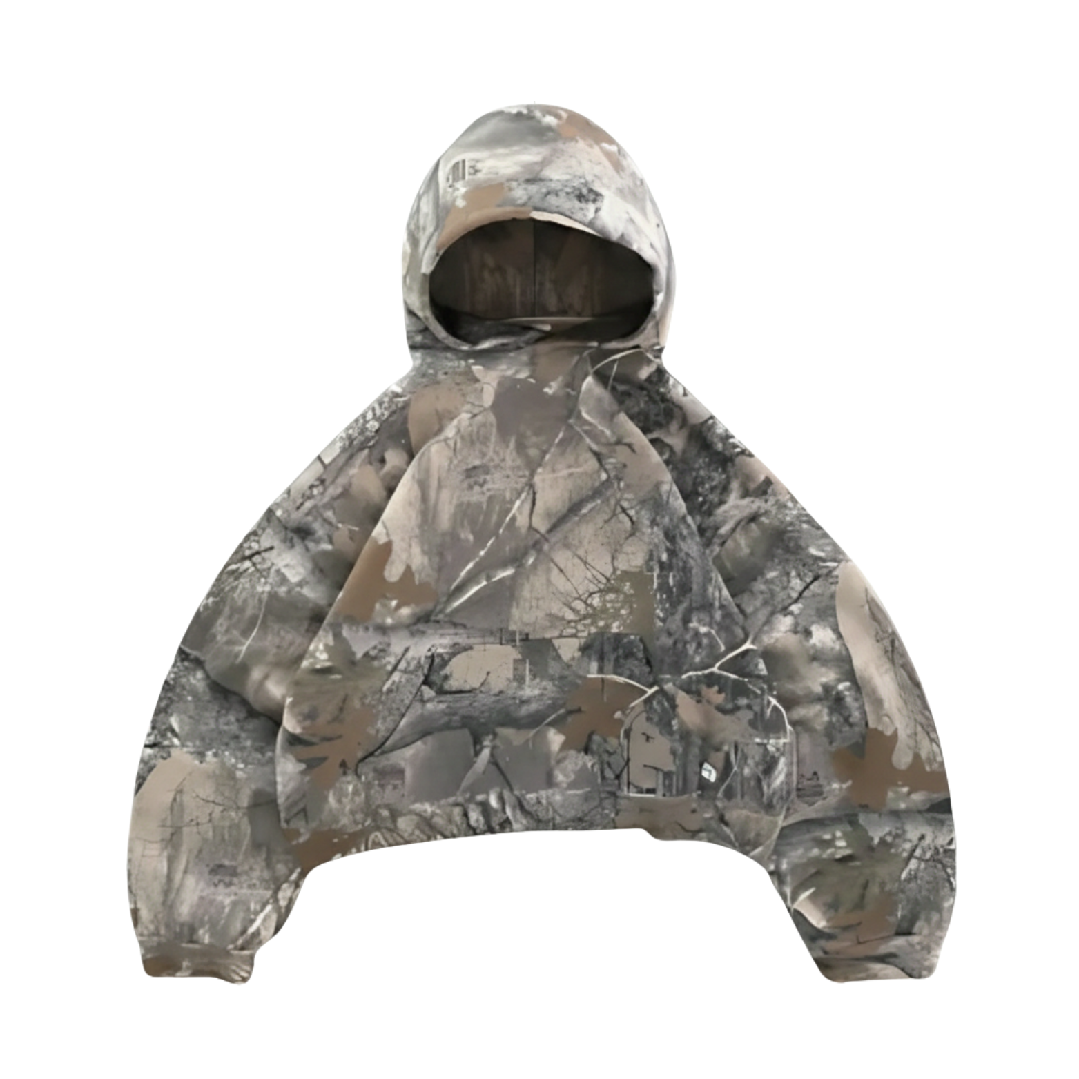 Oversized Camo Streetwear Hoodie for Men Urban Style