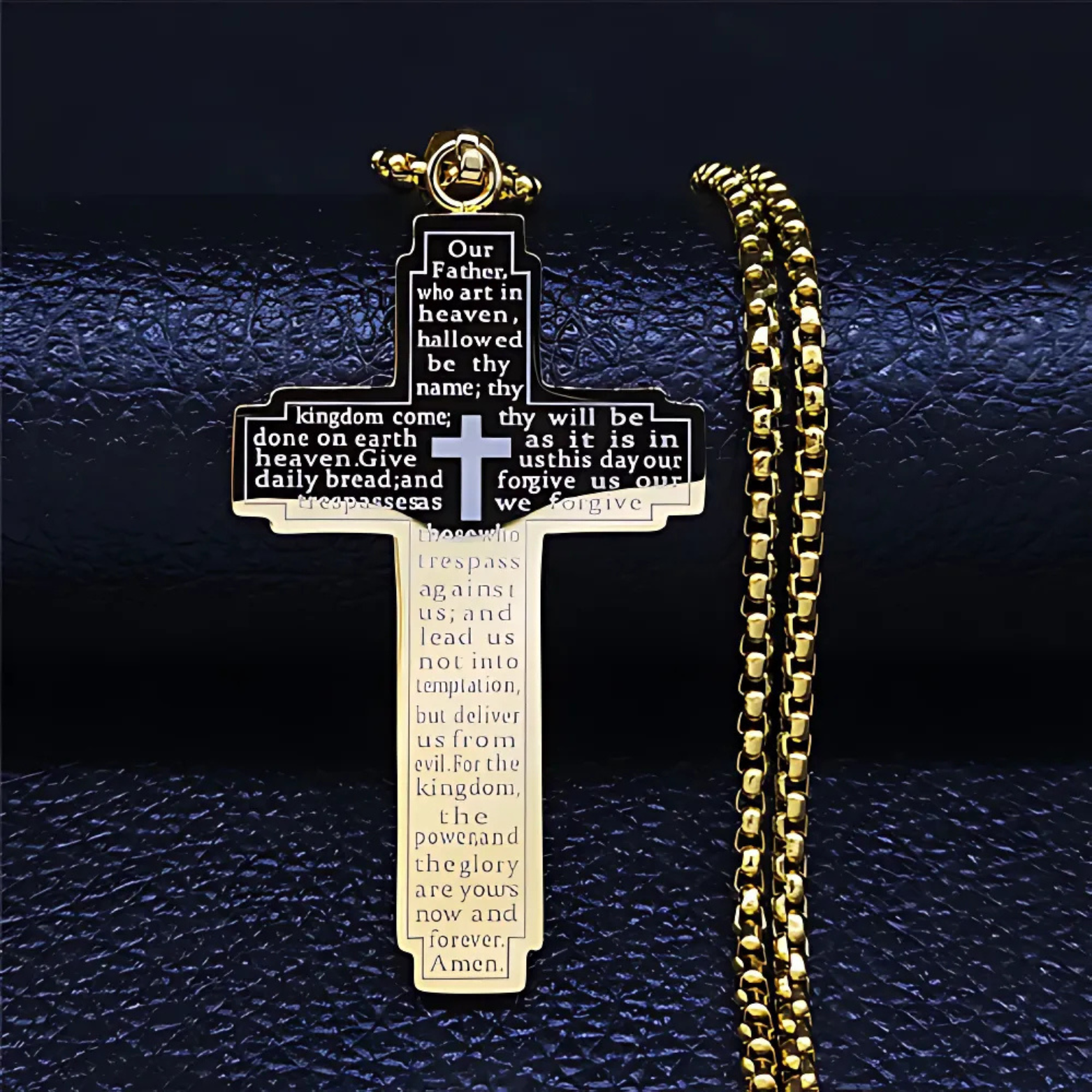 HNSP Stainless Steel Cross Chain