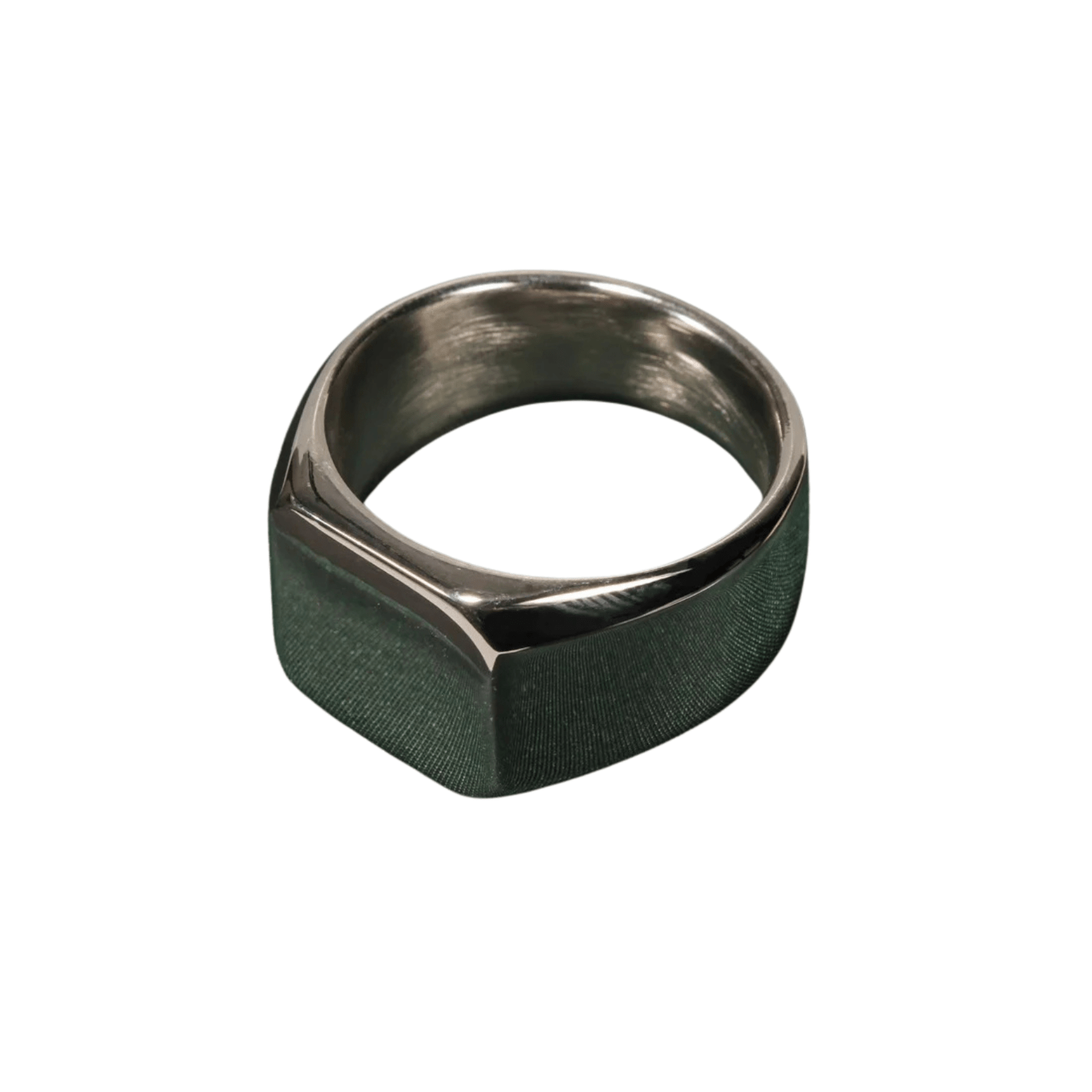 Square Stainless Steel Ring for Men – Black Gold Silver | The Crew - The Crew