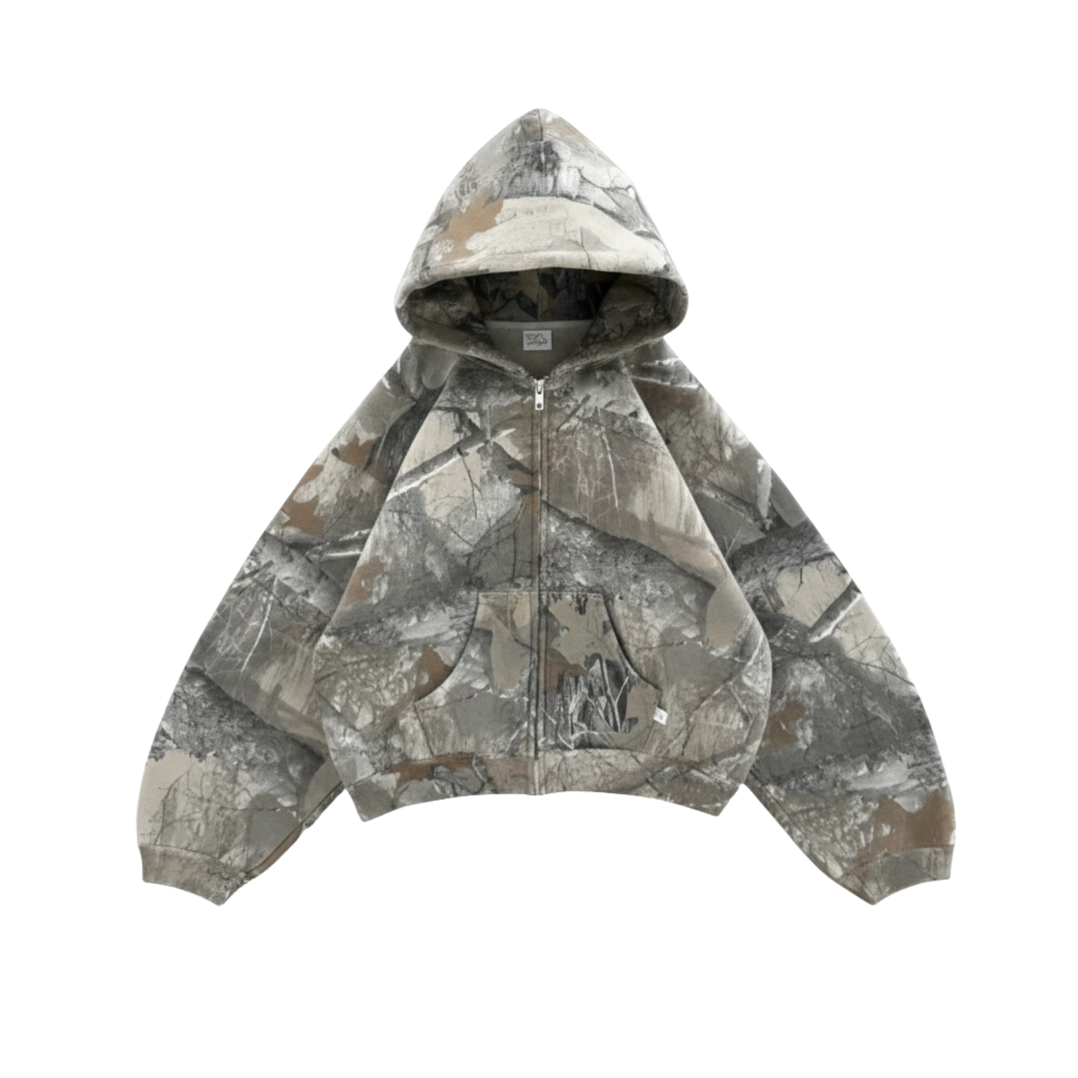 Oversized Camo Streetwear Hoodie for Men Urban Style